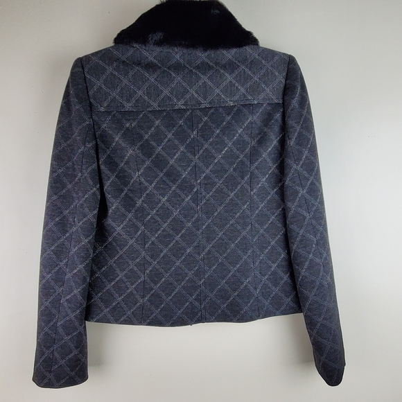 Anne Klein Blazer Jacket Gray Black Small - Picture 3 of 7